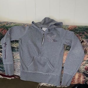 Small AMERICAN EAGLE half zip pullover hoodie